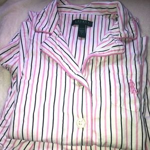 Ralph Lauren 100% cotton button up pajamas